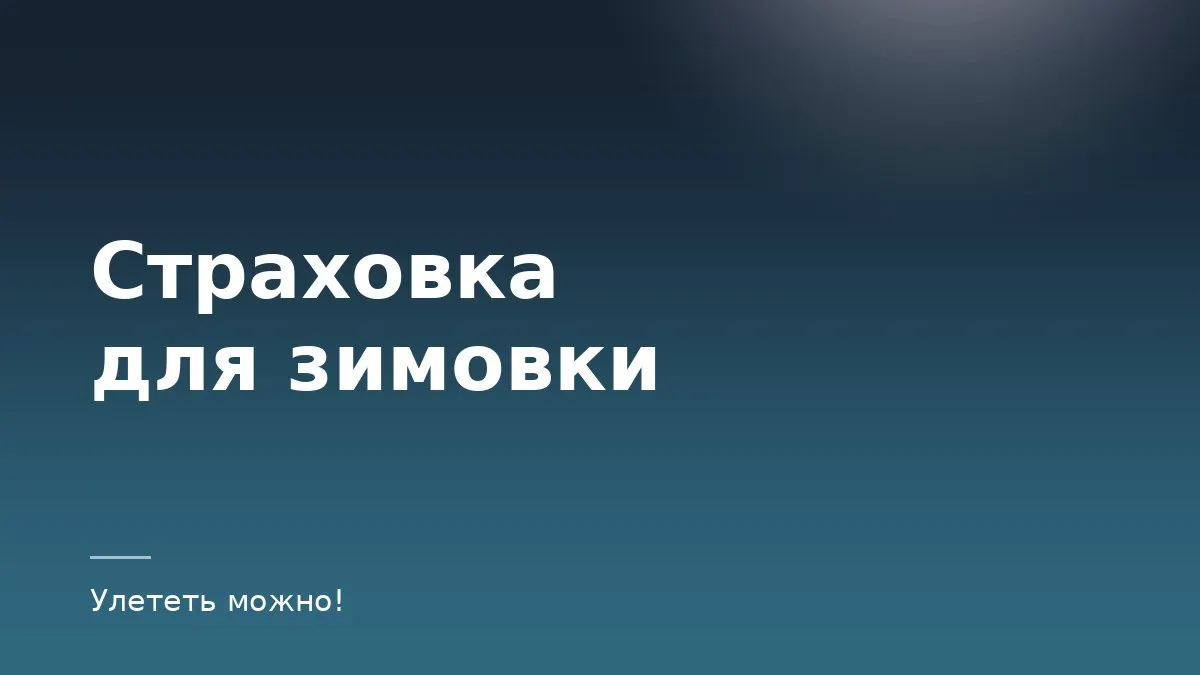 Обложка статьи о страховке для длительной поездки